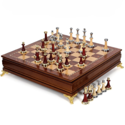 Bộ Cờ Vua Sang Trọng Phong Cách Châu Âu WM-CS001 Cao Cấp Có Ngăn Kéo Tiện Lợi