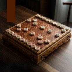 Bộ Cờ Gỗ Sồi Tự Nhiên Cao Cấp GL-CT004 Bàn Thiết Kế Ngăn Kéo, Tặng Kèm Hộp Đựng Cờ