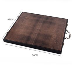 Bộ Cờ Tướng Đồng Nguyên Khối Chạm Khắc Cao Cấp CD-CT001 Bàn Da