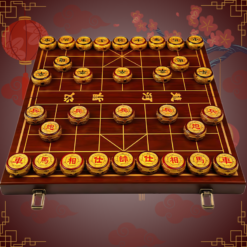 Bộ Cờ Tướng Vàng Chạm Hình Rồng VR-CT001 Bàn Gỗ