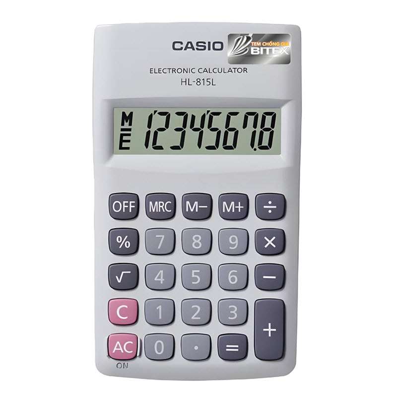máy tính casio hl-815l màu trắng