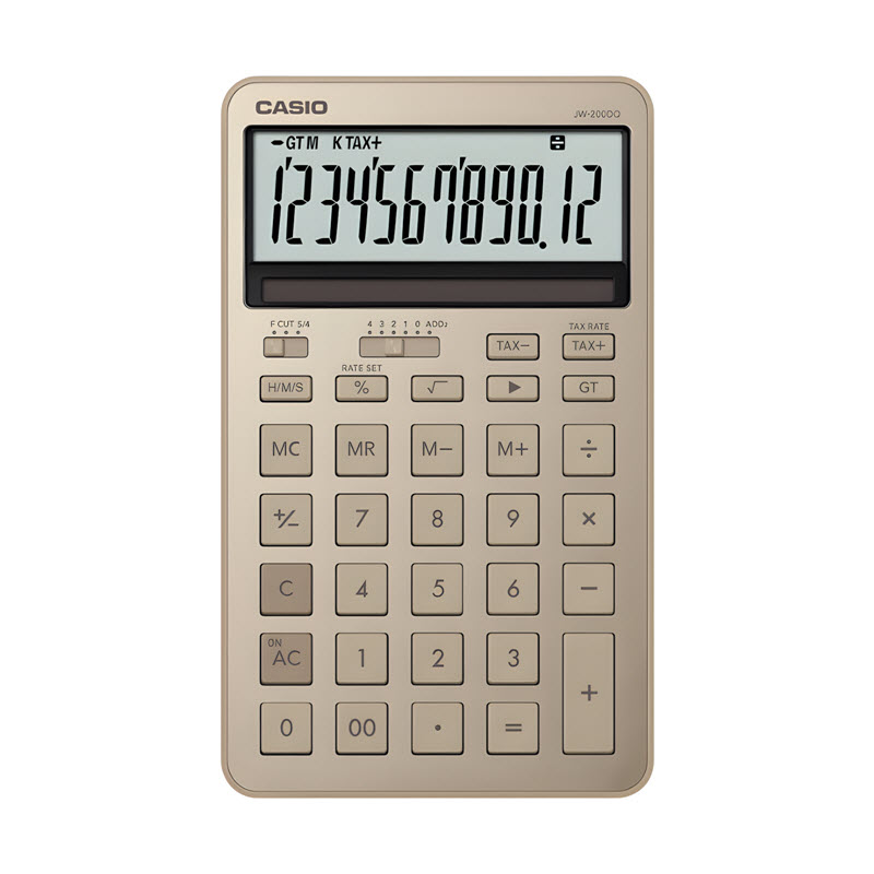 máy tính casio jw-200dq màu gold