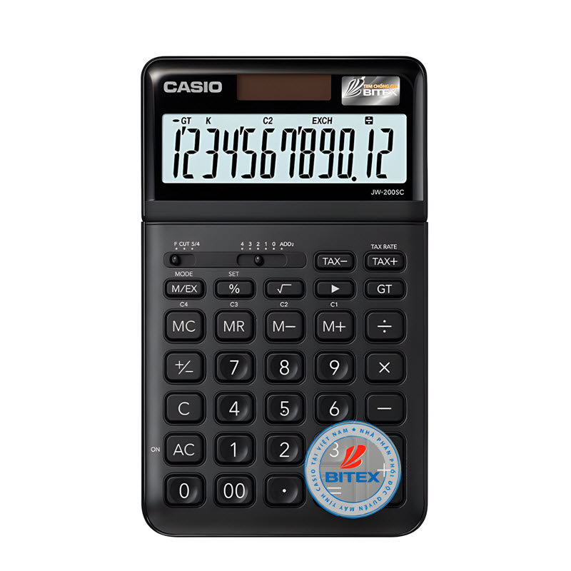 máy tính casio jw-200sc màu đen