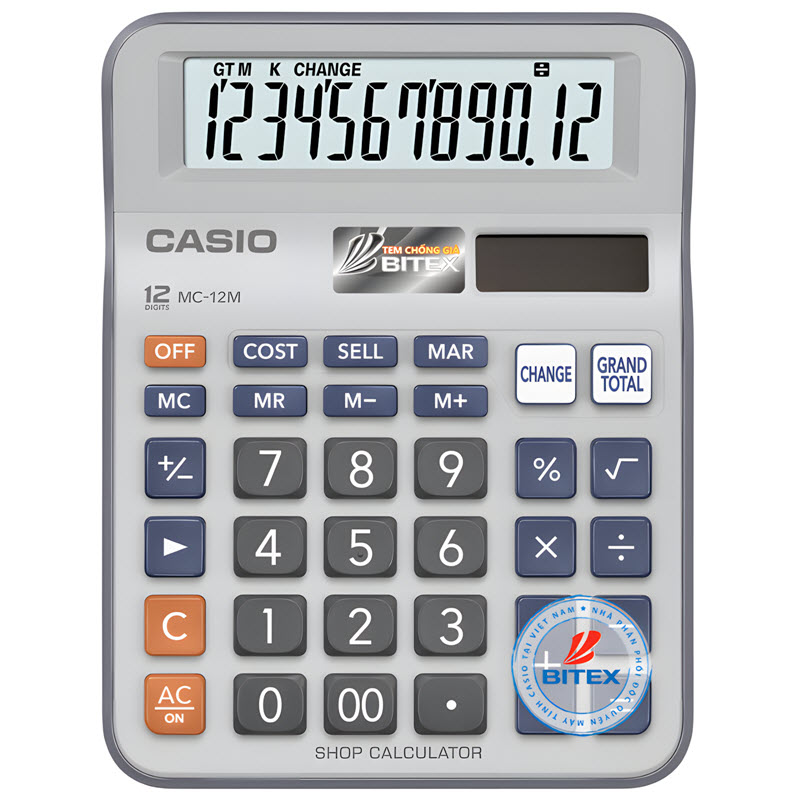 máy tính casio mc-12m