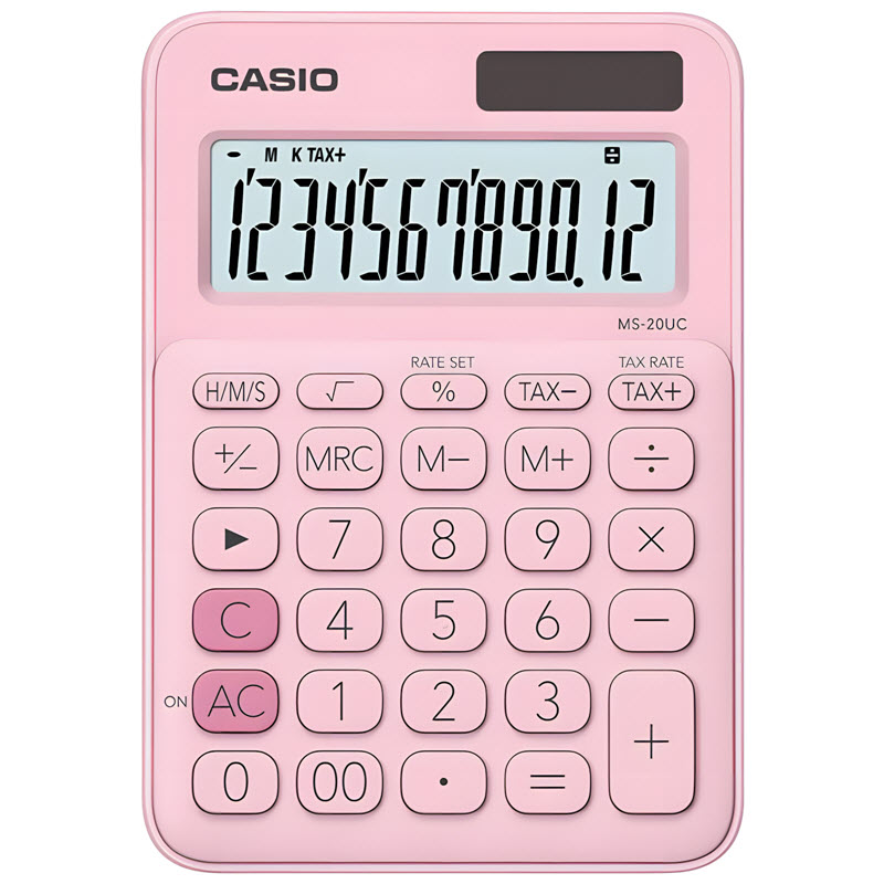 máy tính casio ms-20uc màu hồng