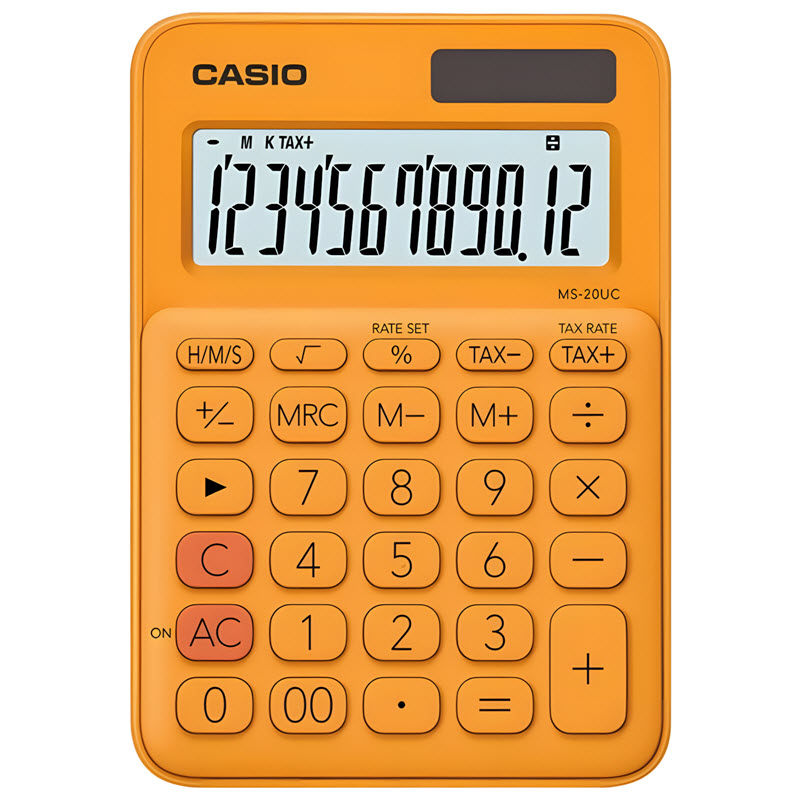 máy tính casio ms-20uc màu cam