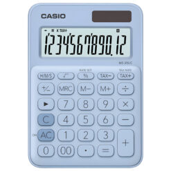 máy tính casio ms-20uc màu xanh dương nhạt