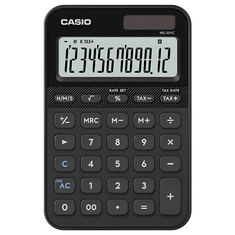 máy tính casio ms-20yc màu đen