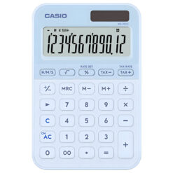 máy tính casio ms-20yc màu xanh dương nhạt
