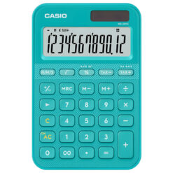 máy tính casio ms-20yc màu xanh ngọc