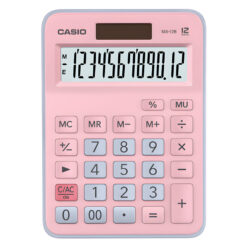 máy tính casio mx-12b màu hồng xanh