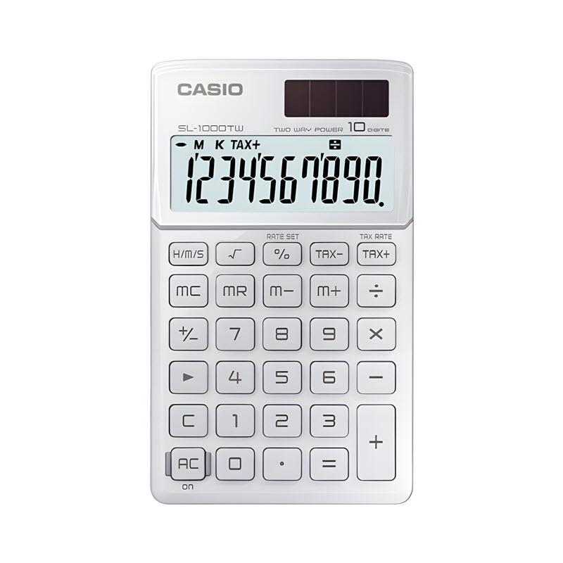 máy tính casio sl-1000tw màu trắng