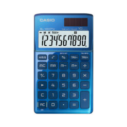 máy tính casio sl-1000tw màu xanh dương