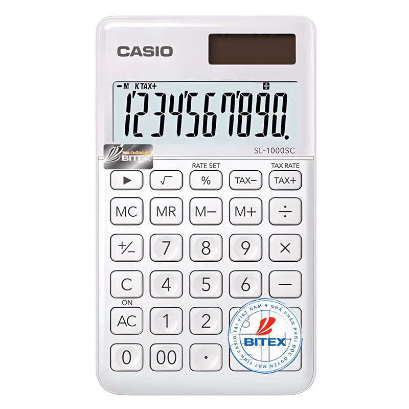 máy tính casio sl1000sc màu trắng