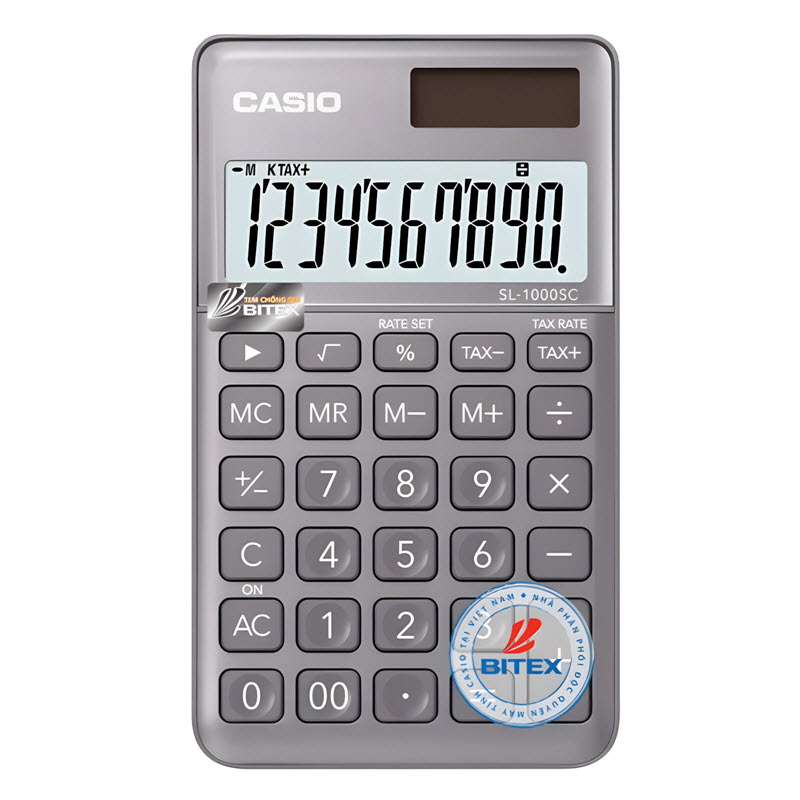 máy tính casio sl1000sc màu xám